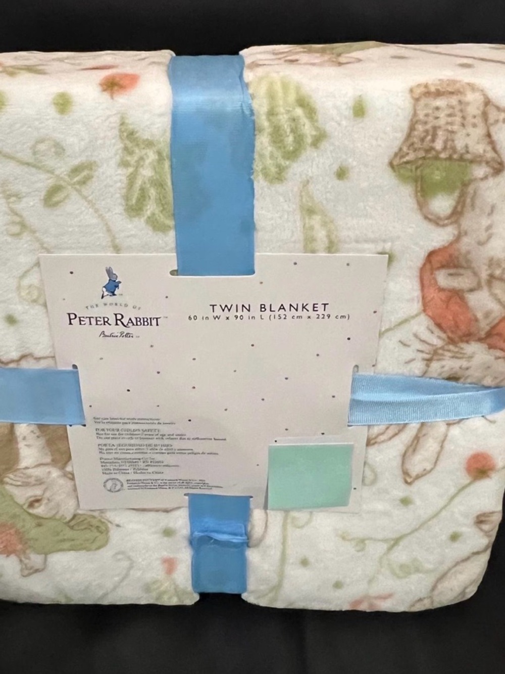 Easter Peter Rabbit Twin Blanket - Picture 4 of 5